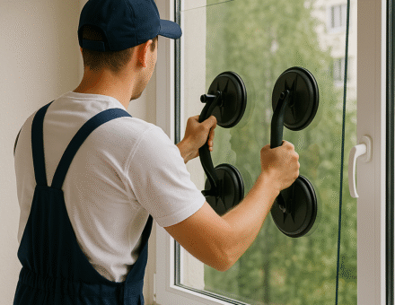 Usługi szklarskie – montaż u&nbsp;klienta